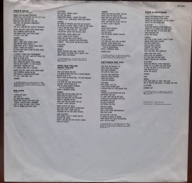 Vinil / Lp - Mr Big - Álbum Mr. Big de 1989