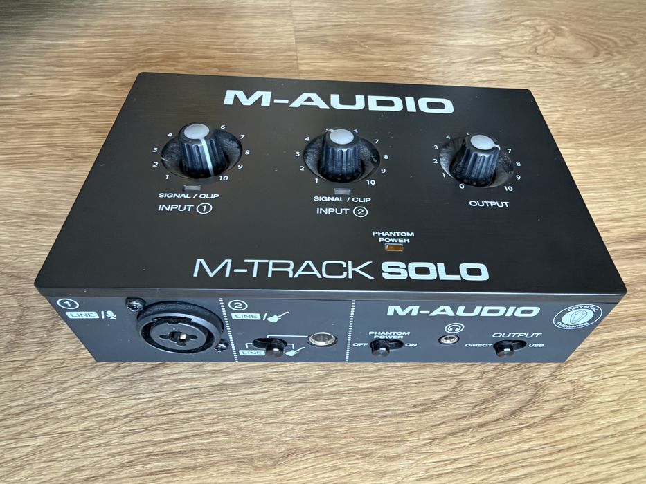 Placa de Som M-Audio M-Track Solo (Interface USB)