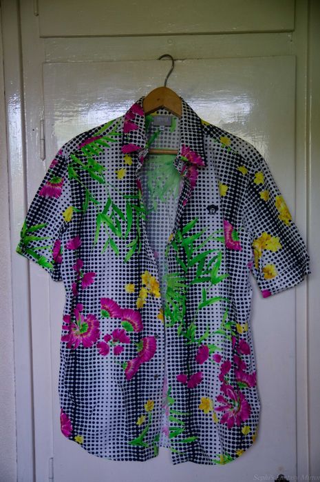 Koszula krótka Versace Jeans Couture kolorowa M