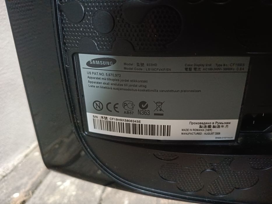 Monitor/telewizor Samsung Syncmaster 933HD