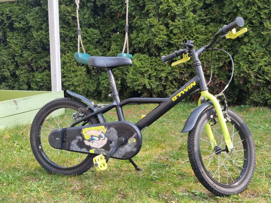 Rower dla chłopca btwin dark hero  16 cali