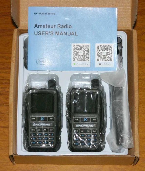 Радіостанції BAOFENG UV-5R Mini, 1/2 шт, 850/1650 грн. Новинка 2025