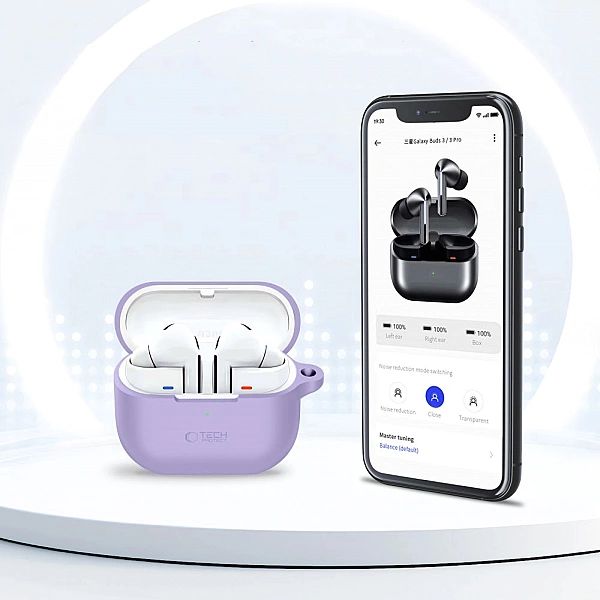 Tech-Protect Silicone Hook Samsung Galaxy Buds 3 / 3 Fe / 3 Pro Lavend