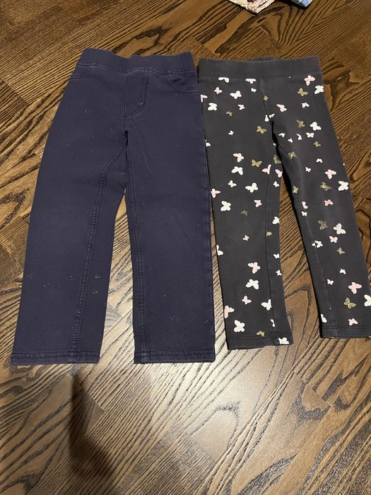 H&M r.98, legginsy z meszkiem, spodnie