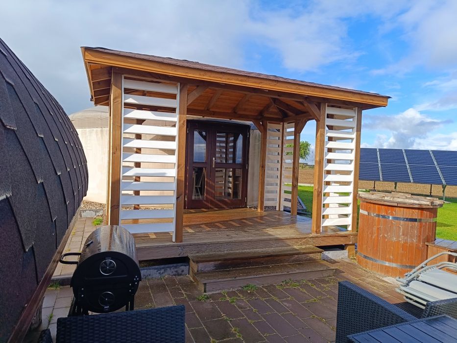 Wiata taras garażowa samochodowa ogrodowa altana drewniana