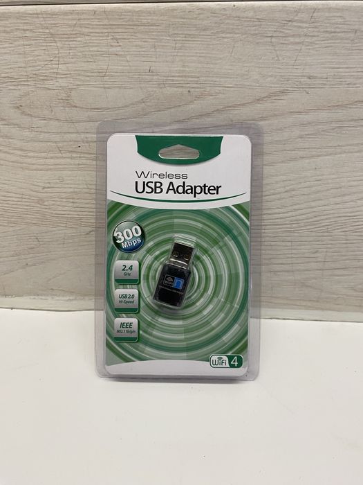 Новий Wi-Fi USB адаптер 300M Wireless 130Mbps для ПК та ноутбука