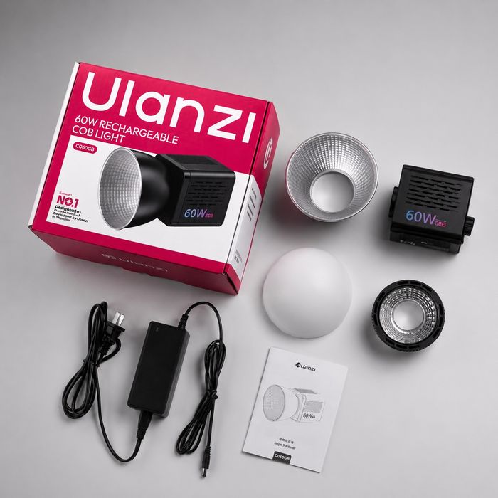 Світло Ulanzi C60 RGB 60W з акумулятором | Mini Bowens | 2500-6500K