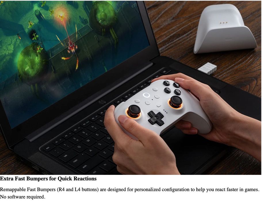 Геймпад 8BitDo Ultimate 2 Gamepad беспроводной для Apple, Android ПК
