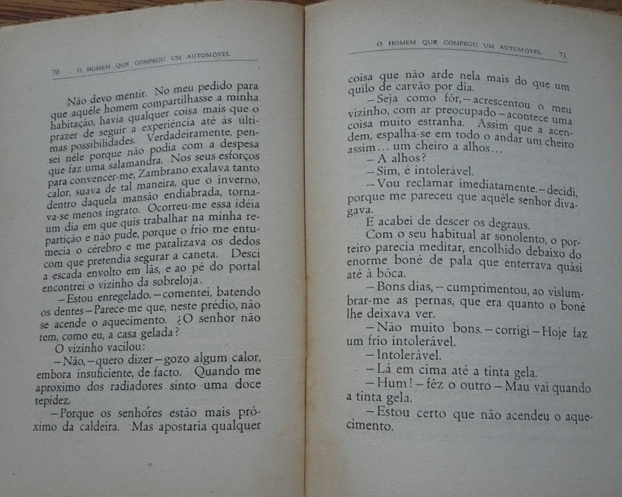 O Homem Que Comprou Um Automóvel de W. Fernandez Florez - 1ª Ed. 1942