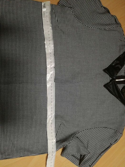 Sukienka biznesowa biurowa do pracy zara basic w kratę