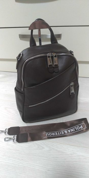 Кожаный рюкзак Polina & Eiterou