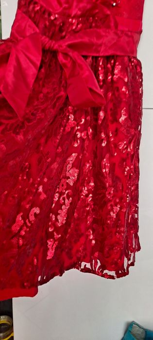 sukienka haft folk ludowa oktoberfest święta mikołajki przebranie 40 L