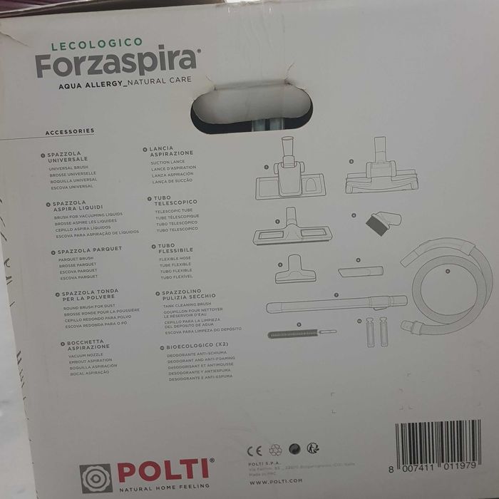 Aspirador Polti Forzaspira Lecologico Aqua Allergy Natural Care