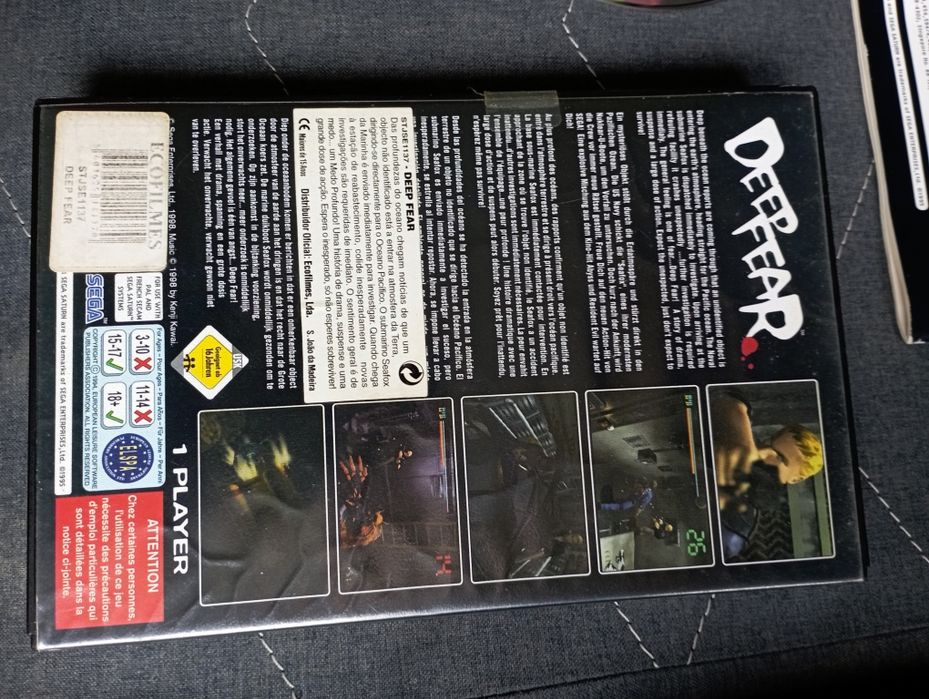 Sega Saturn - Deep Fear CIB em excelente condição