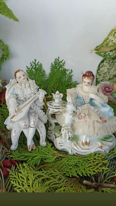 Подарок  флакон статуэтка дама винтаж шкатулка  чашка балерина