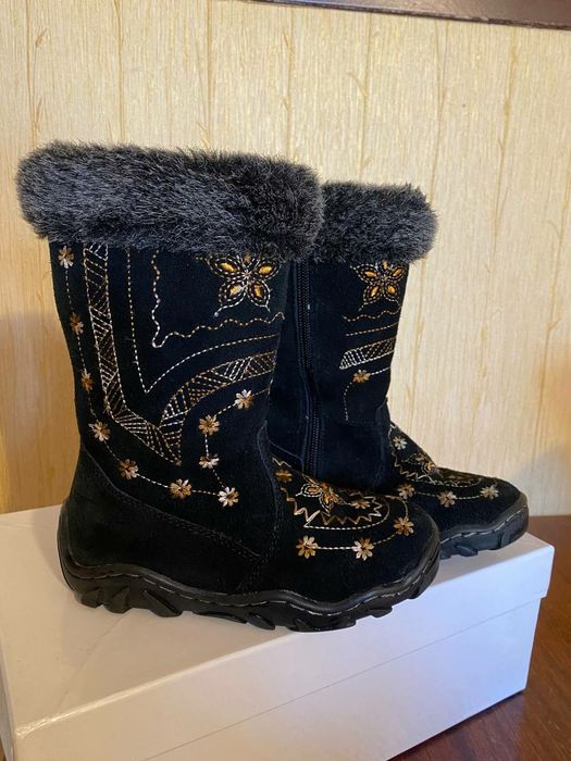 Чобітки дитячі зимові для дівчинки