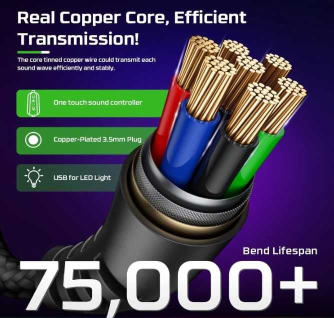 Słuchawki komputerowe, zestaw słuchawkowy do gier PC/PS/XBOX