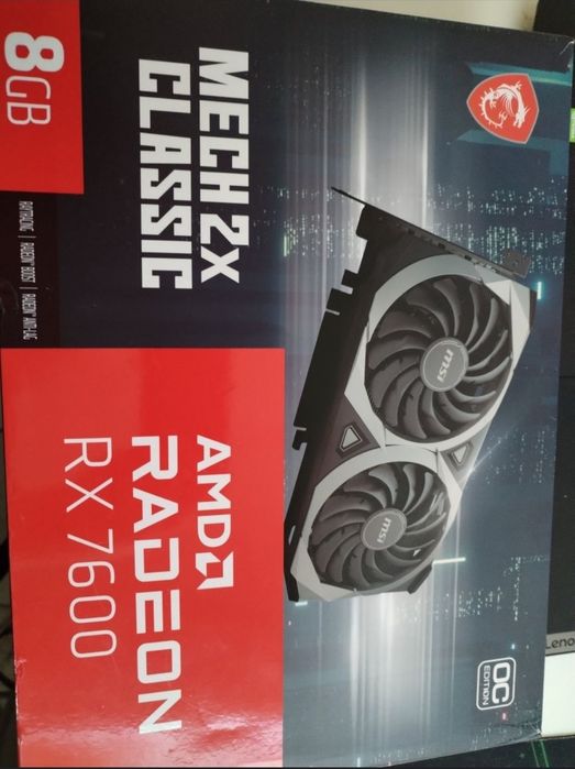 MSI Radeon RX 7600 MECH 2X Classic 8GB GDDR6 — как новая, в коробке: 9 ...