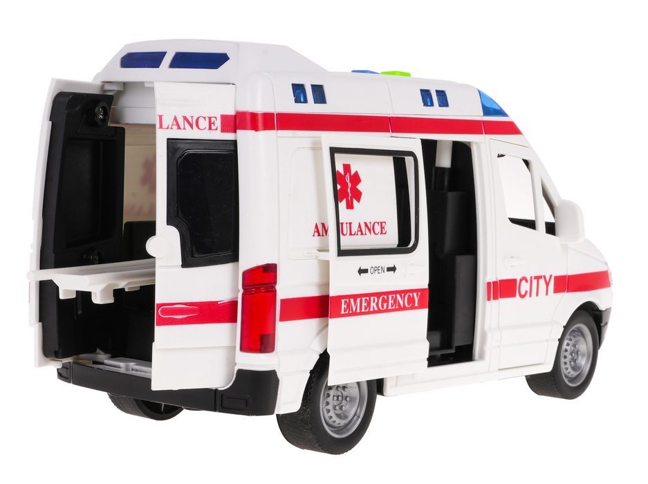 Interaktywna Karetka Dla Dzieci 3+ Model 1:16 + Dźwięki Światła + Ruc