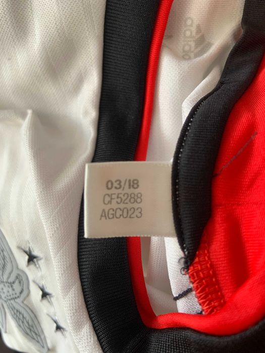 #10 Jonas SL Benfica 2018/2019 Away Football Jersey Adidas Size M