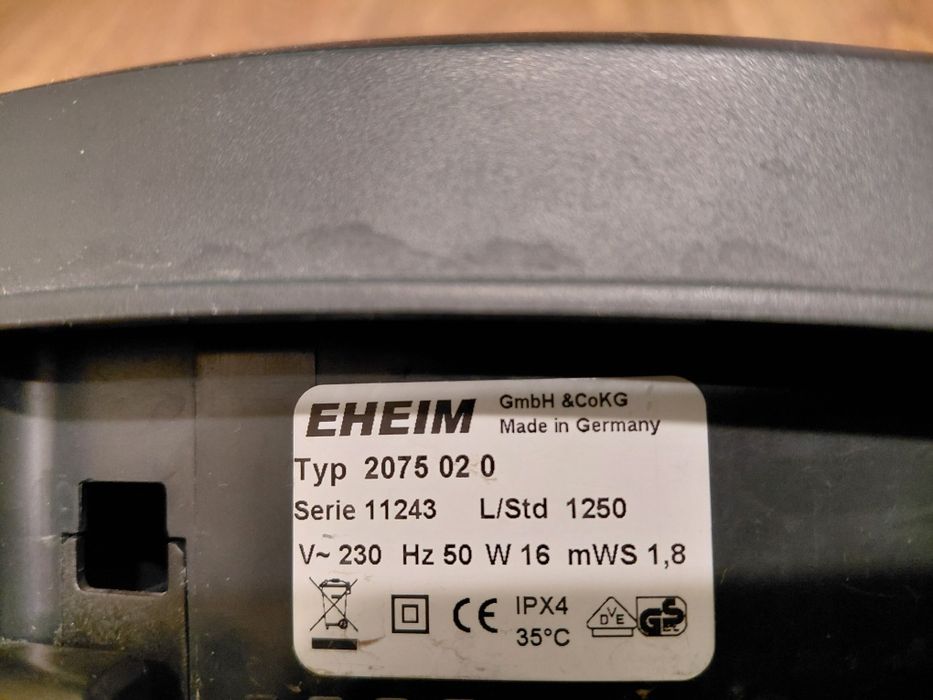 Filtr eheim 2075 głowica