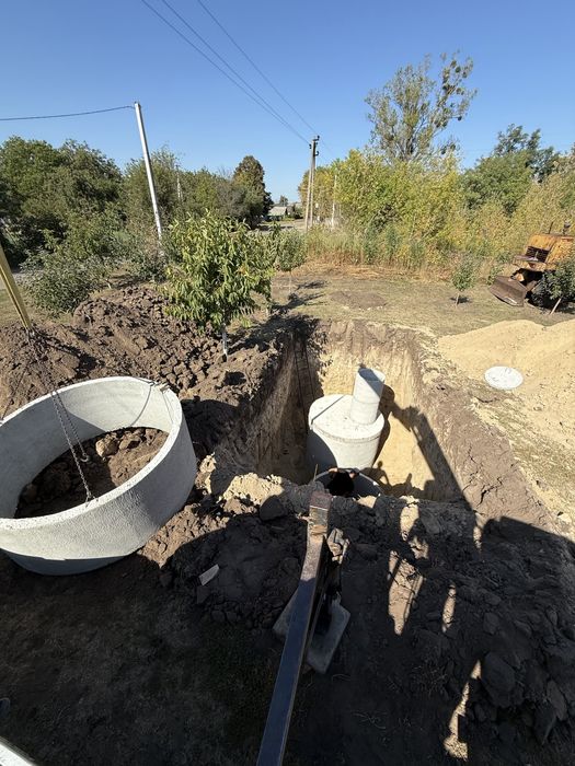 Септик під ключ,підведення комунікацій,траншеї,вигрібна яма,каналізація під ключ