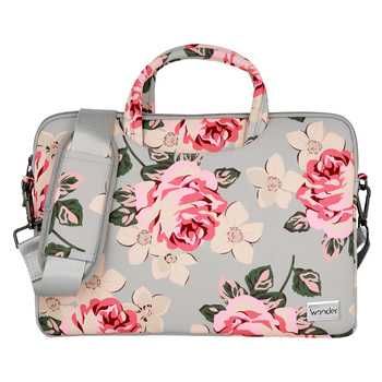 Torba Wonder Briefcase Laptop 15-16 cali szare róże