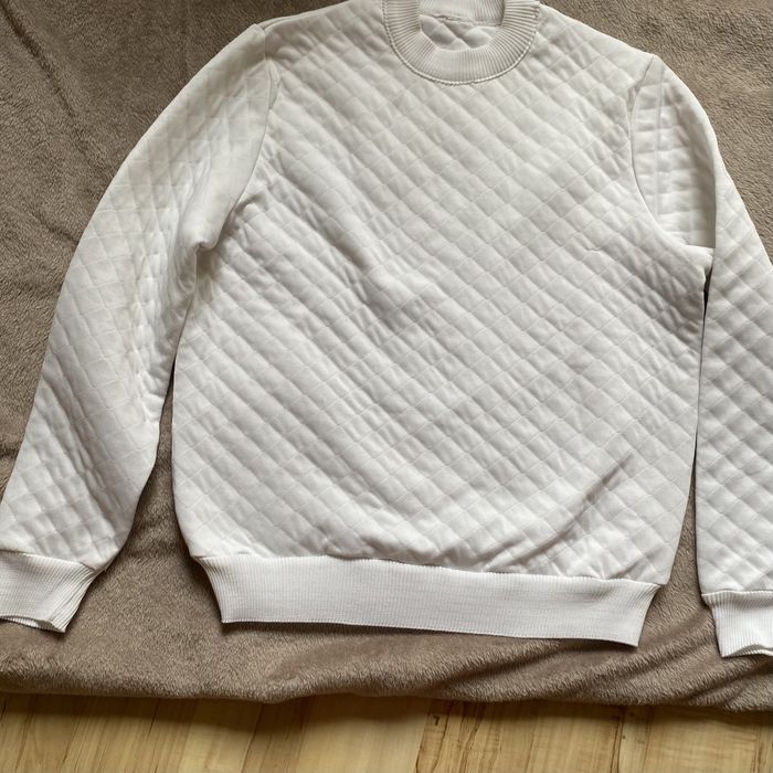 Bluzka biała pikowana S