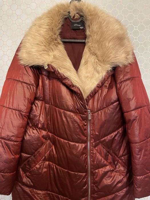 Plaszcz damski bordowy-S/M/L