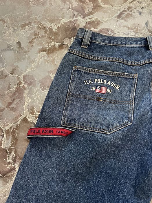 Шорты джинсовые Polo Ralph Laurent uspa assn sk8 rap shorts  style drip