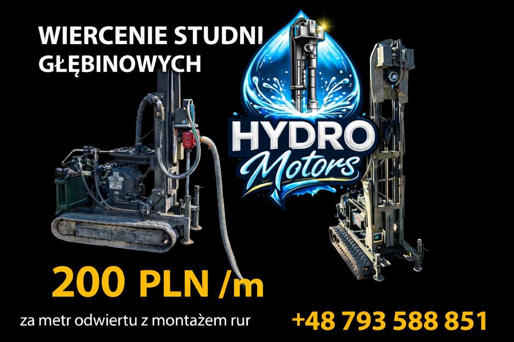 Studnie głębinowe 200 PLN / Metr