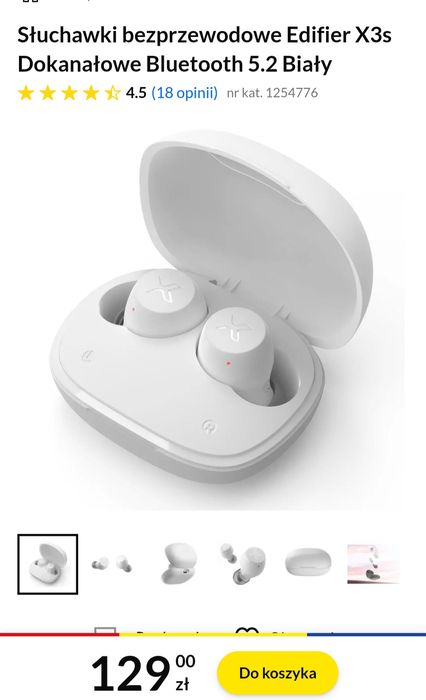 Słuchawki bezprzewodowe edifier X3