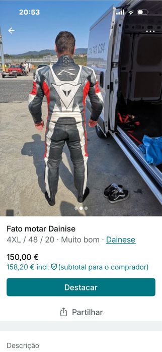 Fato de motar completo bem estimado