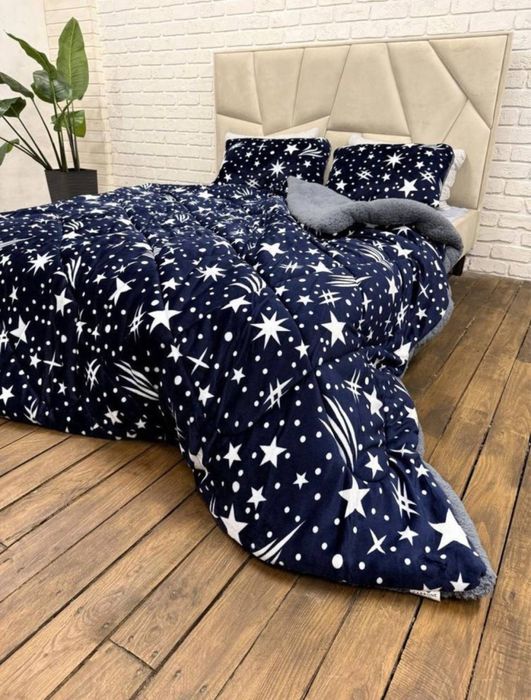 Ковдра велюрова. Велюрове покривало на ліжко на подарунок.