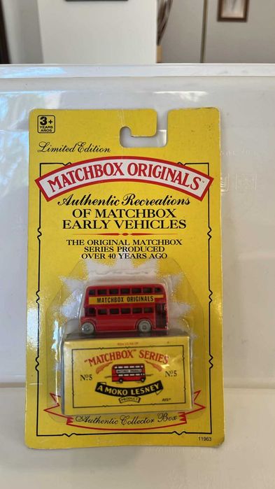 Matchbox Moko Lesney 5 A - London Bus Buy Matchbox - SELADO (Reediçao)