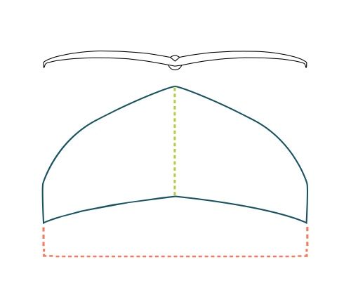 SLINGSHOT SPACE SKATE 65CM ASA DIANTEIRA DE CARBONO kite foil