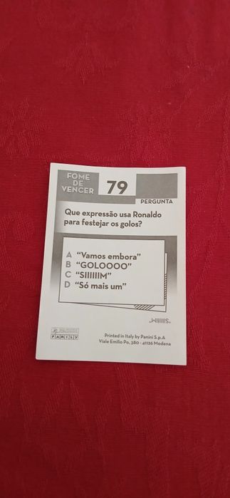 Cromo Cristiano Ronaldo, n° 79