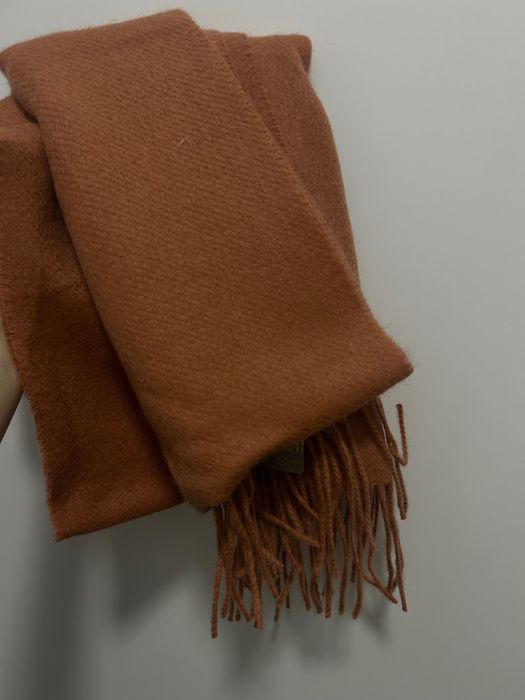 Мʼякий картатий шарф, в клітинку, новий, вовняний шарф цегляний