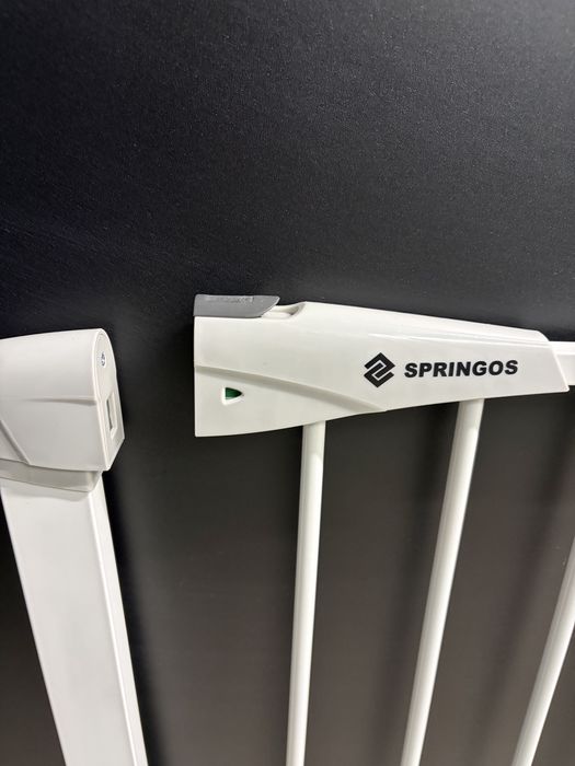 Nowa biała bramka rozporowa Springos 76-120 cm