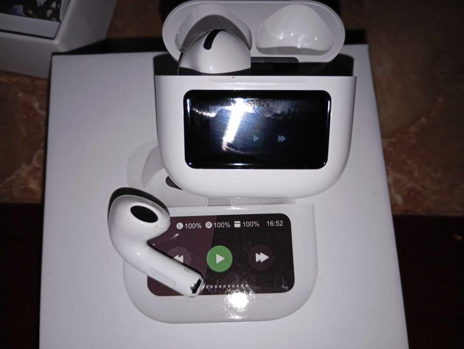 Fones  Bluetooth, 5.4 48H  com ecrã Led táctil multifunções