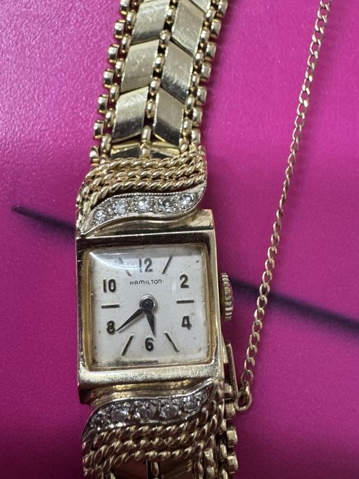 Złoty zegarek Hamilton 14K  585
