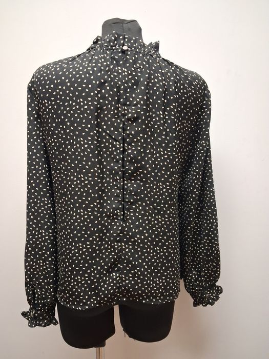 Sinsay bluzka koszula damska elegancka w groszki M