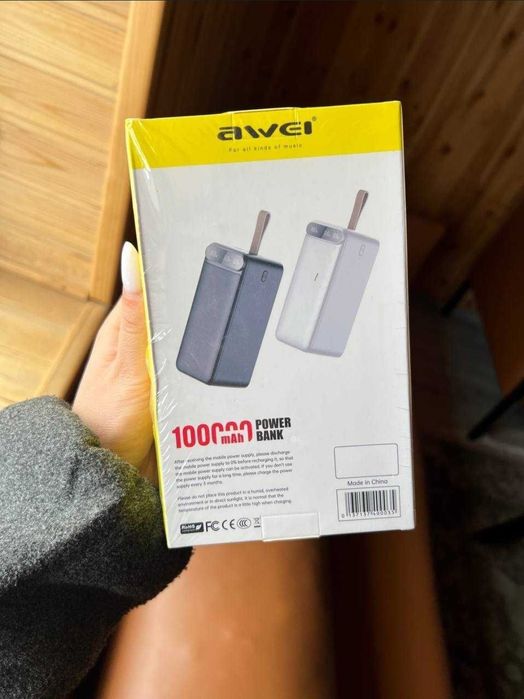 PowerBank 100000 mAh Павербанк потужний  акумулятор батарея вих 22.5вт