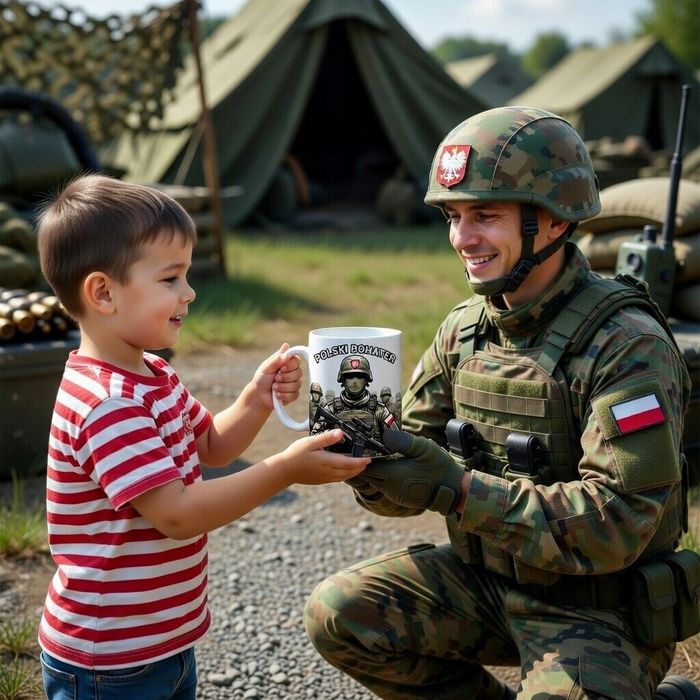 Smieszny prezent dla zolnierza kubek zolnierz