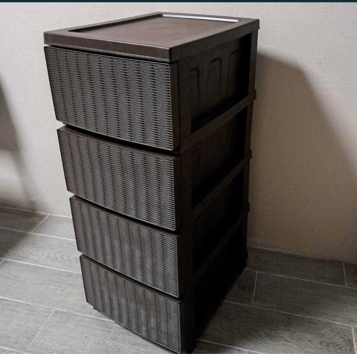 Комод пластиковый на разное количество ящиков, ящики для вещей игрушек