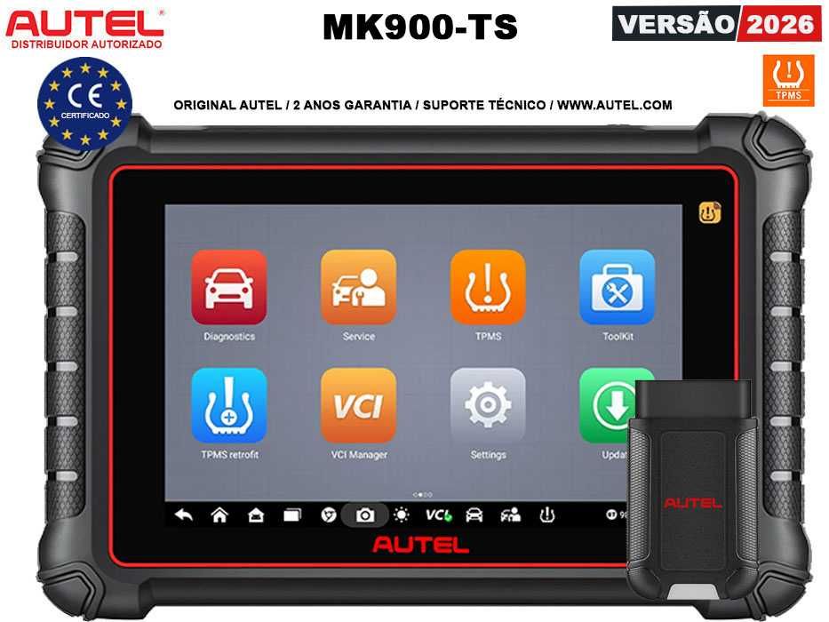 Autel MaxiCOM MK900-TS Máq Diagnóstico OBD Profissional/Oficinas NOVO