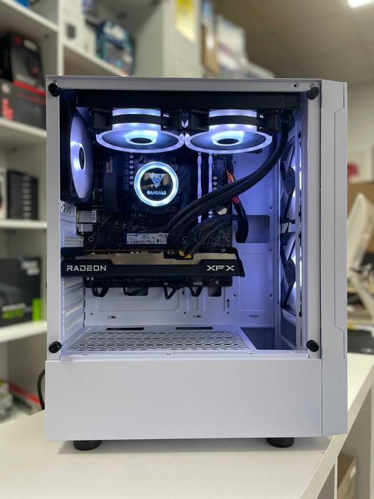 PC gaming AMD R5 5500, Radeon XFX 6600 6GB, 16GB RAM, 1TB NVMe