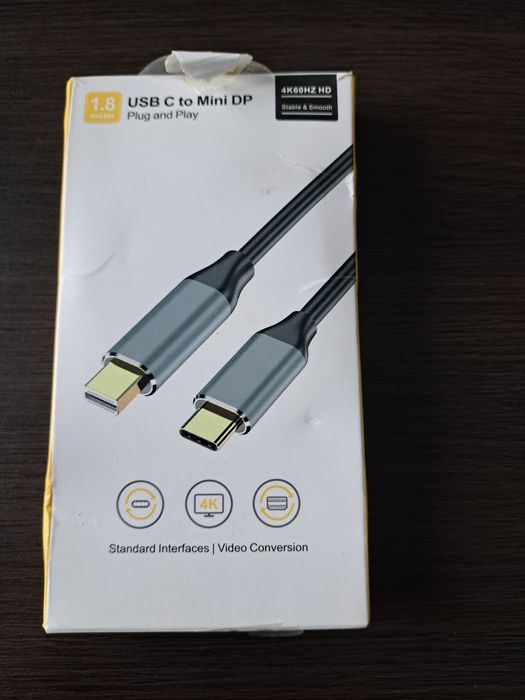 Kabel USB-C do Mini DisplayPort 4K 60Hz 1,8 m
