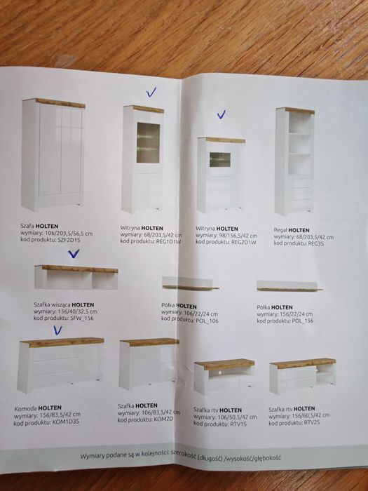 Meble Black Red White Holten