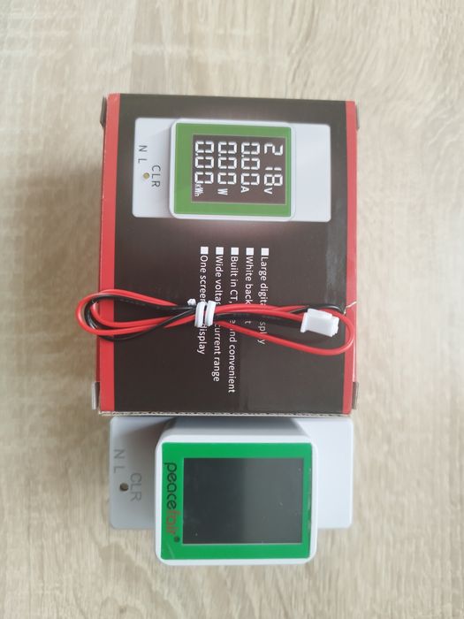 PeaceFair PZEM-008 Ваттметр счетчик энергометр амперметр на дин рейку